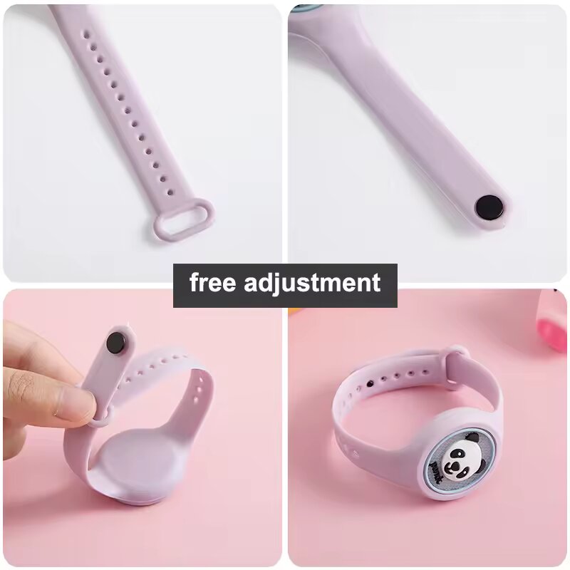 Mosquito Repellent Bracelet Cartoon Luminous - Children's Watch Portable Flash Mosquito Repellent Button Anti Mosquito Watch