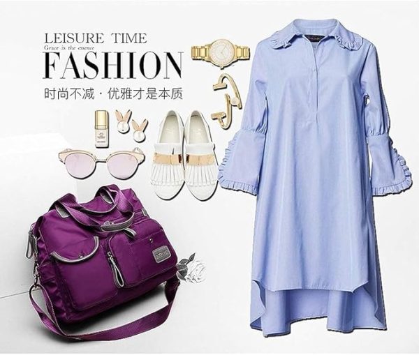 One-Shoulder Canvas Ladies Travel Bag - Splitter Handbag For Girls/women - Soft Large Capacity - shoulder Shopping Bag