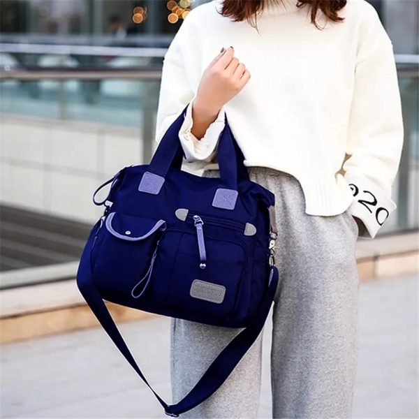 One-Shoulder Canvas Ladies Travel Bag - Splitter Handbag For Girls/women - Soft Large Capacity - shoulder Shopping Bag