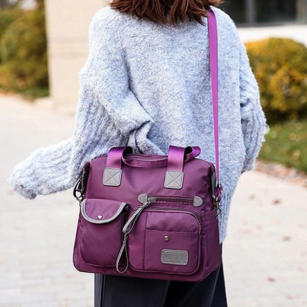 One-Shoulder Canvas Ladies Travel Bag - Splitter Handbag For Girls/women - Soft Large Capacity - shoulder Shopping Bag