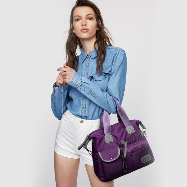 One-Shoulder Canvas Ladies Travel Bag - Splitter Handbag For Girls/women - Soft Large Capacity - shoulder Shopping Bag