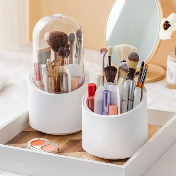 Makeup Brush Holder Dust-proof Rotating | Makeup Brush Container