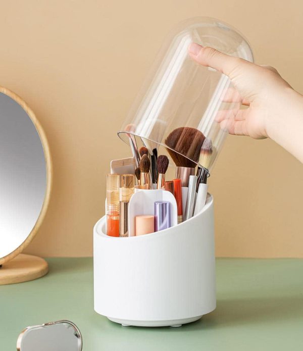 Makeup Brush Holder Dust-proof Rotating | Makeup Brush Container