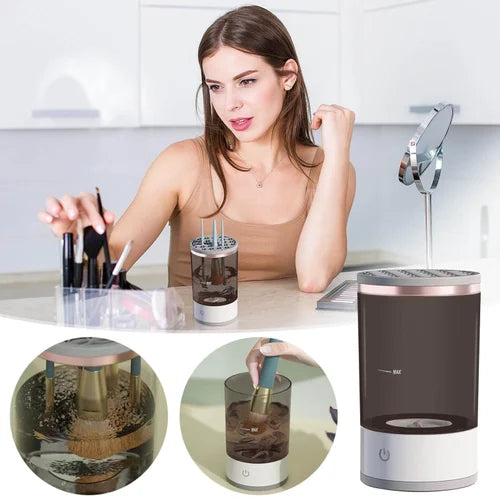 3 In 1 Electric Makeup Brush Cleaner Machine | USB Electric Makeup Brush Cleaner Machine