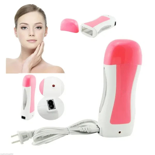 Roll on Wax warmer Portable Wax Roller for Hair Removal Soft Wax Heater Waxing for Travel Home Wax Heater Epilator