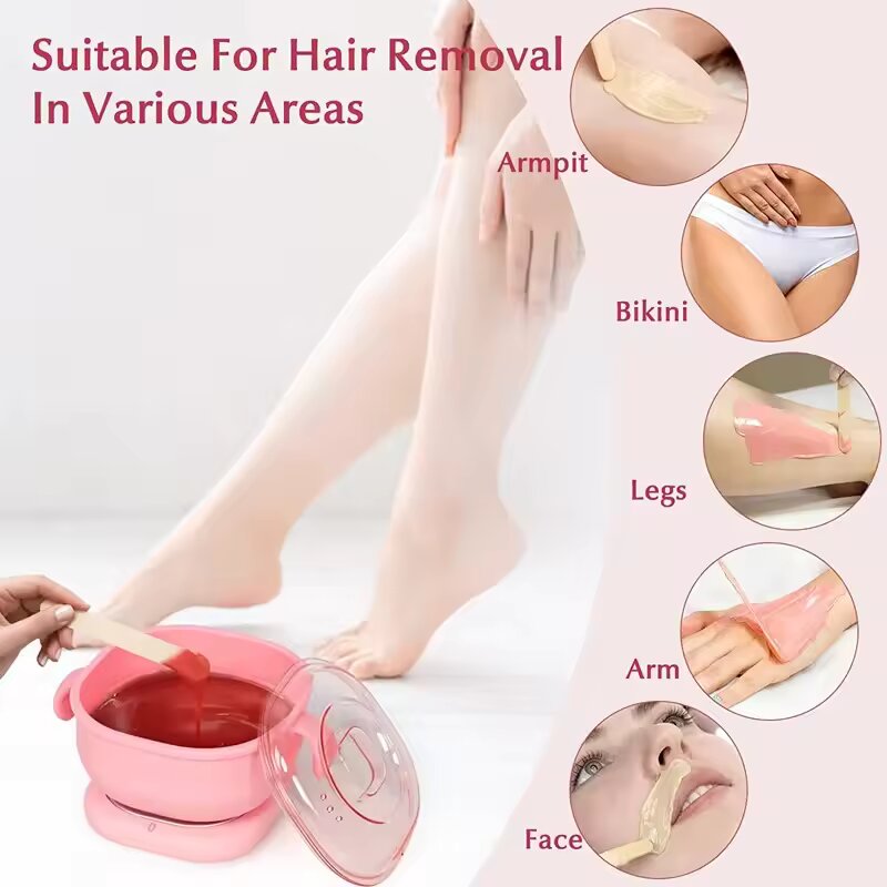 Foldable Wax Heater Hair Removal Wax Machine Portable Silicone Wax Warmer SPA Body Epilator Paraffin Wax Pot 400ML
