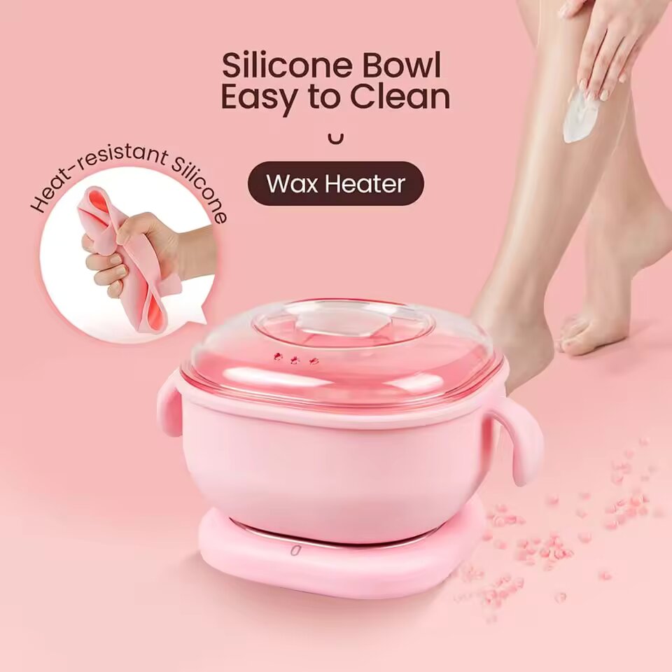Foldable Wax Heater Hair Removal Wax Machine Portable Silicone Wax Warmer SPA Body Epilator Paraffin Wax Pot 400ML
