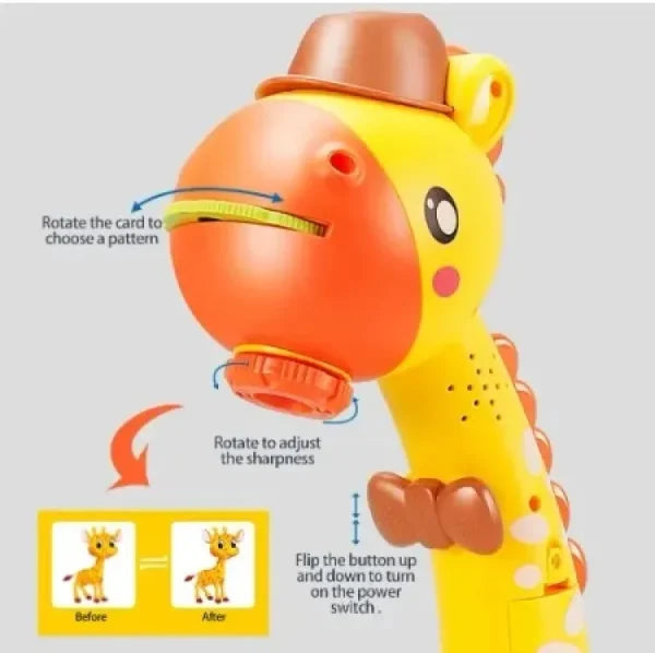 Giraffe Writing Board Projection Drawing Desk Learning LED Projector Art Table Toy Multifunctional Giraffe